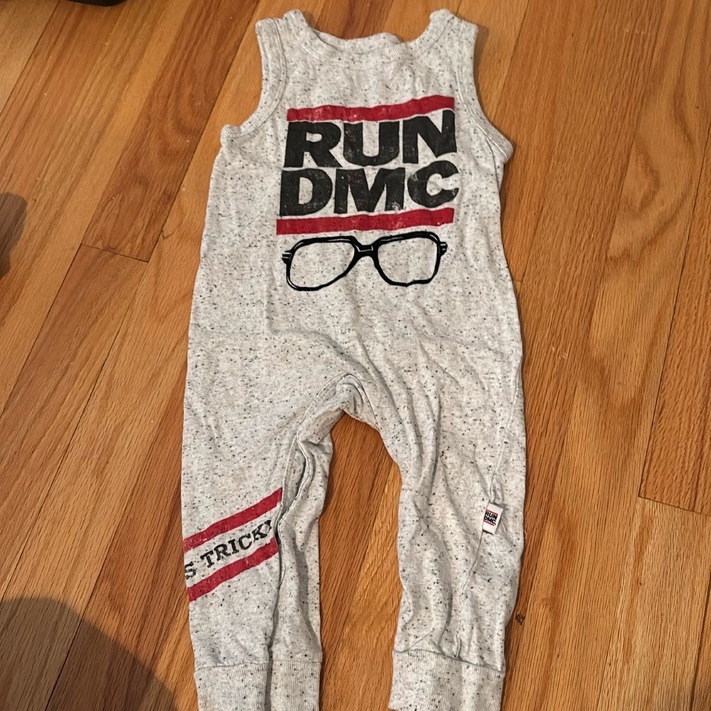 Run DMC onesie size 12 months